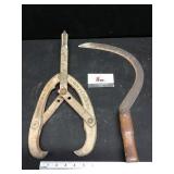 Vintage Tongs & Knife