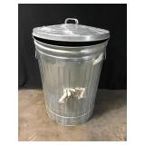 Metal Trash Can