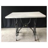 Domestic Sewing Machine Stand with Enamel Top