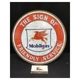 Mobilgas Metal Sign