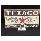 Texaco Motor Oil Metal Sign