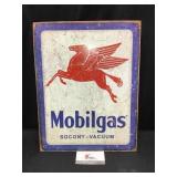 Mobilgas Metal Sign
