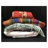Throw Blankets in Tote