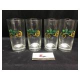 Set of 4 John Deere Glasses