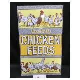 Chicken Feeds Metal Sign