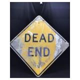 Metal Dead End Sign