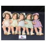 Dionne Quintuplet Dolls by Madame Alexander