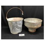 Galvanized Bucket & Sifter