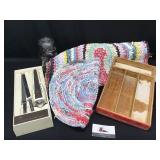 Rag Rug, Knife & Misc