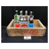 Pepsi Crate with Collectible Bottles