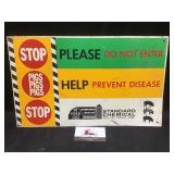 Standard Chemical Metal Sign