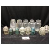 Mason Jars and Insulators