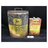 John Deere and Riley Bros Can