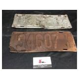 Vintage License plates