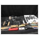 Kitchen silverware and utensils