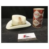 Cowboy Hat Candle and Coke Can