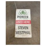 Pioneer metal dealer sign/ Stephen Westphal