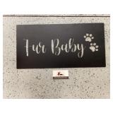 Metal fur baby Wall decor
