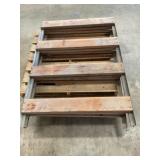 4 - hinged racking sections