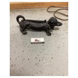 Weiner dog cast iron boot scrape