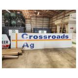 Metal Cross roads Ag Signs