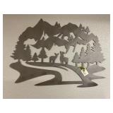 Metal deer Walk Decor