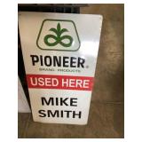Pioneer metal dealer sign - Mike Smith