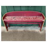 Wooden Iowa State Cyclones Bench