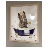 Horse in a tub wall decor