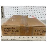 Magnetic shelf labels