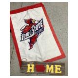 Cyclone flag and Home Sign