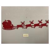 Metal Christmas Santa decor