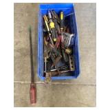 pry bar, screw drivers, misc tools