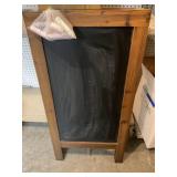 Bi fold chalk board
