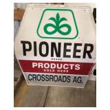 Metal pioneer sign Crossroads AG