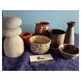 Stoneware and copper items