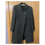 Wool blend double breasted coat