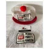 Vintage Phillips 66 pom pom hat