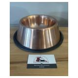 Piper finish dog bowl and chains