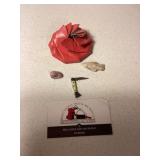 Mini lady leg knife, arrow head, coin purse