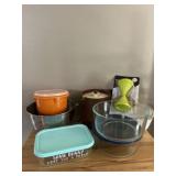 Tupperware, Pyrex, Corning ware