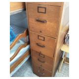Wood 4 drawer file cabinet
