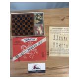 Vintage Spartan chess/ Checker game