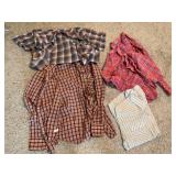 Vintage pearl snaps / long and short sleeves