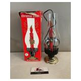 Vintage Hurricane Christmas lamp