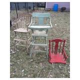 Three  Highchairs
