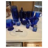 Blue Glassware