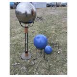 Gazing Balls.  Ceramic Balls and Misc