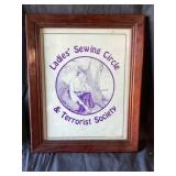 Ladies framed wall decor