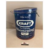 Vintage Kraft shortening can